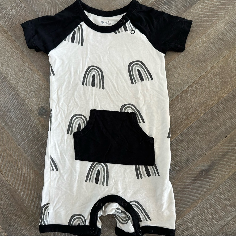 Kyte Baby - Shortall - 12-18mo - Color Midnight Rainbow